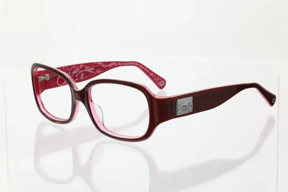 Coach Georgette (S497) Burgundy 55-17-135 Sunglass / Eyeglass FRAMES ONLY - GOOD